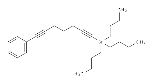 三丁基(7-苯基庚-1,6-二炔-1-基)锡烷