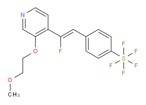 (Z)-4-(2-fluoro-2-(3-(2-methoxyethoxy)pyridin-4-yl)vinyl)(pentafluoromercapto)benzene