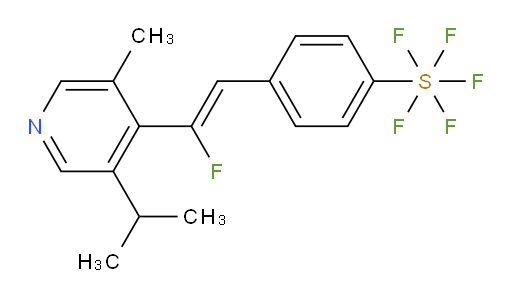 (Z)-4-(2-fluoro-2-(3-isopropyl-5-methylpyridin-4-yl)vinyl)(pentafluoromercapto)benzene