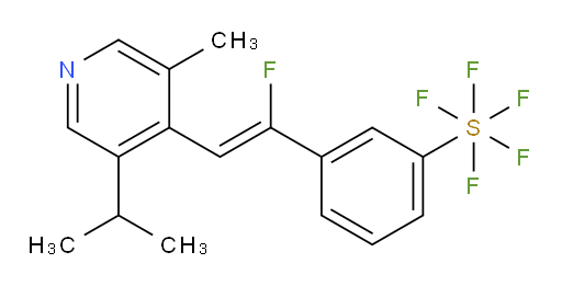 (Z)-3-(1-fluoro-2-(3-isopropyl-5-methylpyridin-4-yl)vinyl)(pentafluoromercapto)benzene