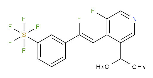 (Z)-3-(1-fluoro-2-(3-fluoro-5-isopropylpyridin-4-yl)vinyl)(pentafluoromercapto)benzene
