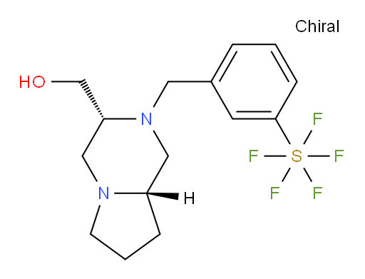 ((3R,8aS)-2-(3-(pentafluoromercapto)benzyl)octahydropyrrolo[1,2-a]pyrazin-3-yl)methanol