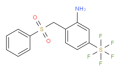 [3-Amino-4-[(phenylsulfonyl)methyl]phenyl]sulfur pentafluoride