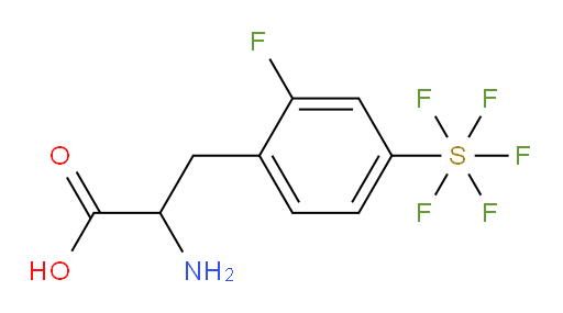2-amino-3-(2-fluoro-4-(pentafluoromercapto)phenyl)propanoic acid