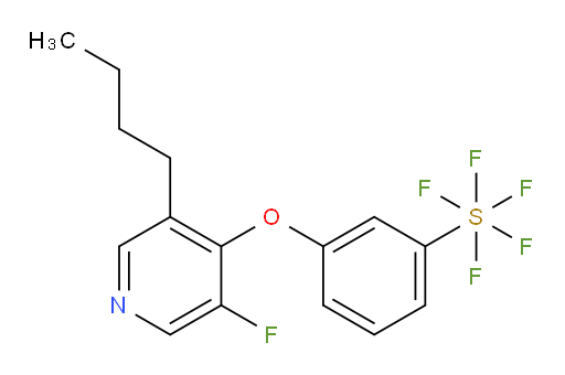 3-((3-butyl-5-fluoropyridin-4-yl)oxy)(pentafluoromercapto)benzene