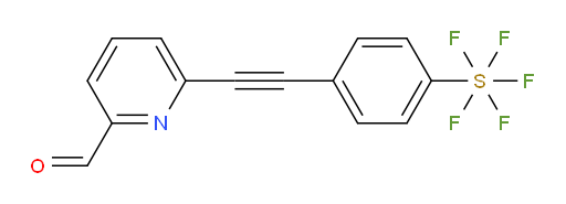 [4-[2-(6-formyl-2-pyridinyl)ethynyl]phenyl]sulfur pentafluoride