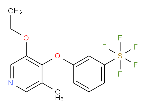 3-((3-ethoxy-5-methylpyridin-4-yl)oxy)(pentafluoromercapto)benzene