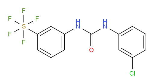 1-(3-chlorophenyl)-3-(3-(pentafluoromercapto)phenyl)urea
