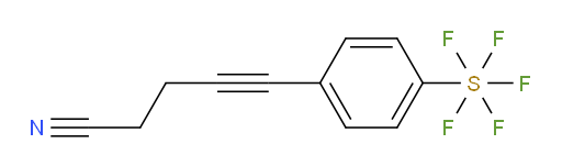 5-(4-(pentafluoromercapto)phenyl)pent-4-ynenitrile