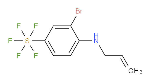 4-(allylamino)-3-bromo(pentafluoromercapto)benzene