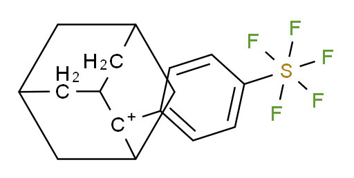 2-(4-(pentafluoromercapto)phenyl)adamantan-2-ylium