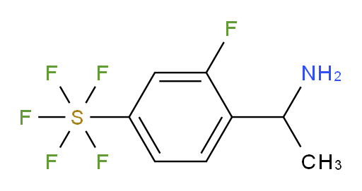 [4-(1-Aminoethyl)-3-fluorophenyl]sulfur pentafluoride