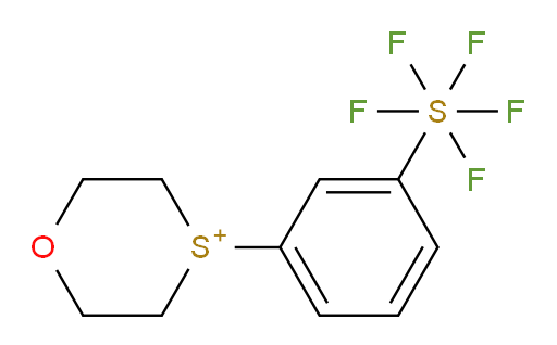4-(3-(pentafluoromercapto)phenyl)-1,4-oxathian-4-ium