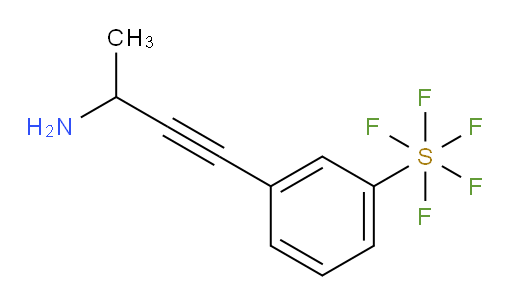 3-(3-aminobut-1-yn-1-yl)(pentafluoromercapto)benzene