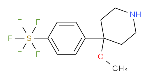 [4-(4-methoxy-4-piperidinyl)phenyl]sulfur pentafluoride