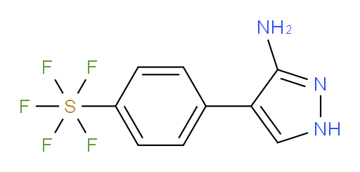 [4-(3-Amino-1H-pyrazol-4-yl)phenyl]sulfur pentafluoride