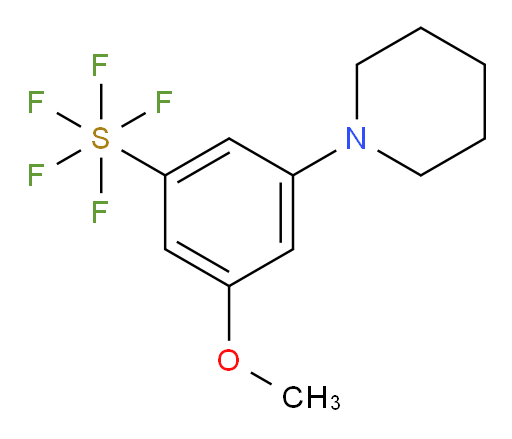 [3-methoxy-5-(1-piperidinyl)phenyl]sulfur pentafluoride