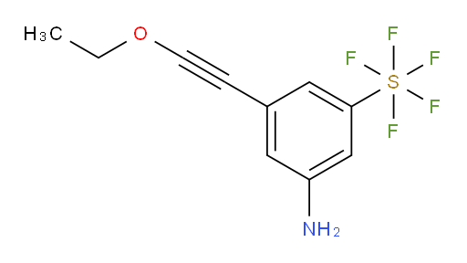 3-amino-5-(ethoxyethynyl)(pentafluoromercapto)benzene