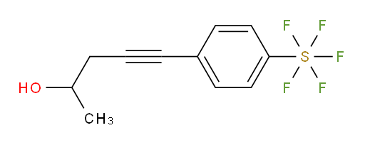 5-(4-(pentafluoromercapto)phenyl)pent-4-yn-2-ol