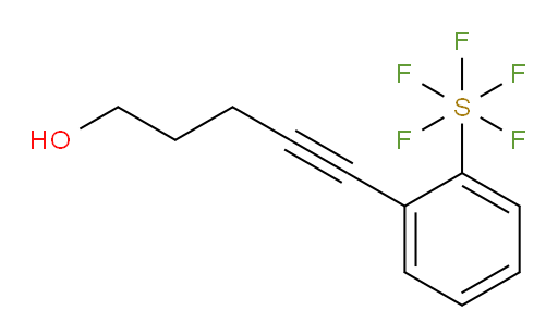 5-(2-(pentafluoromercapto)phenyl)pent-4-yn-1-ol