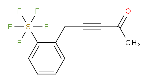 5-(2-(pentafluoromercapto)phenyl)pent-3-yn-2-one