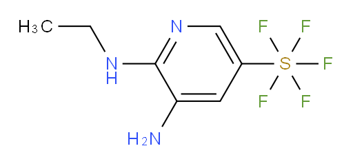 5-amino-6-(ethylamino)pyridine-3-ylsulfur pentafluoride