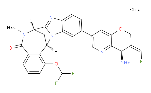 (7R,14R)-11-[(3E,4R)-4-amino-3-(fluoromethylene)-3,4-dihydro-2H-pyrano[3,2-b]pyridin-7-yl]-1-(difluoromethoxy)-6,7-dihydro-6-methyl-7,14-Methanobenzimidazo[1,2-b][2,5]benzodiazocin-5(14H)--one
