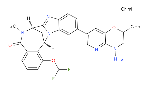 (7R,14R)-11-(4-amino-3,4-dihydro-2-methyl-2H-pyrido[3,2-b][1,4]oxazin-7-yl)-1-(difluoromethoxy)-6,7-dihydro-6-methyl-7,14-Methanobenzimidazo[1,2-b][2,5]benzodiazocin-5(14H)--one
