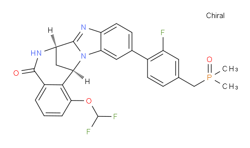 (7R,14R)-1-(difluoromethoxy)-11-[4-[(dimethylphosphinyl)methyl]-2-fluorophenyl]-6,7-dihydro-7,14-Methanobenzimidazo[1,2-b][2,5]benzodiazocin-5(14H)--one