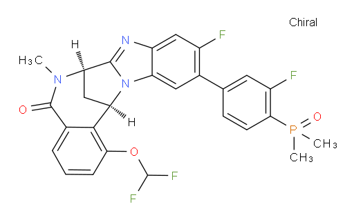 (7R,14R)-1-(difluoromethoxy)-11-[4-(dimethylphosphinyl)-3-fluorophenyl]-10-fluoro-6,7-dihydro-6-methyl-7,14-Methanobenzimidazo[1,2-b][2,5]benzodiazocin-5(14H)--one