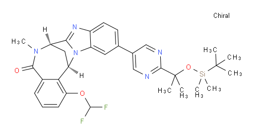(7R,14R)-1-(Difluoromethoxy)-11-[2-[1-[[(tert-butyl)dimethylsilyl]oxy]-1-methylethyl]pyrimidin-5-yl]-6,7-dihydro-6-methyl-7,14-methanobenzimidazo[1,2-b][2,5]benzodiazocin-5(14H)--one