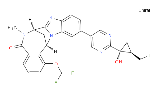 (7R,14R)-1-(difluoromethoxy)-11-(2-((1R,2R)-2-(fluoromethyl)-1-hydroxycyclopropyl)pyrimidin-5-yl)-6-methyl-6,7-dihydro-7,14-methanobenzo[f]benzo[4,5]imidazo[1,2-a][1,4]diazocin-5(14H)-one