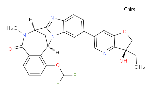 (7R,14R)-1-(difluoromethoxy)-11-((S)-3-ethyl-3-hydroxy-2,3-dihydrofuro[3,2-b]pyridin-6-yl)-6-methyl-6,7-dihydro-7,14-methanobenzo[f]benzo[4,5]imidazo[1,2-a][1,4]diazocin-5(14H)-one