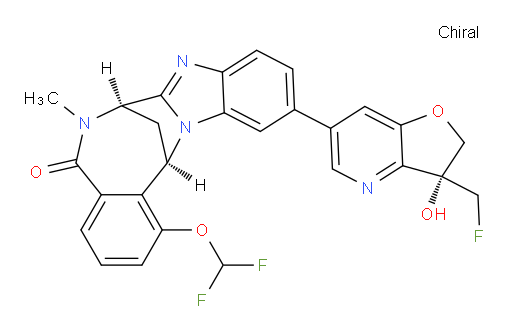 (7R,14R)-1-(difluoromethoxy)-11-((R)-3-(fluoromethyl)-3-hydroxy-2,3-dihydrofuro[3,2-b]pyridin-6-yl)-6-methyl-6,7-dihydro-7,14-methanobenzo[f]benzo[4,5]imidazo[1,2-a][1,4]diazocin-5(14H)-one