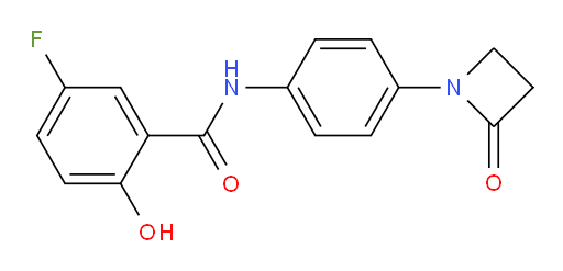 5-fluoro-2-hydroxy-N-(4-(2-oxoazetidin-1-yl)phenyl)benzamide