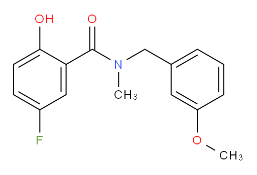 5-fluoro-2-hydroxy-N-(3-methoxybenzyl)-N-methylbenzamide