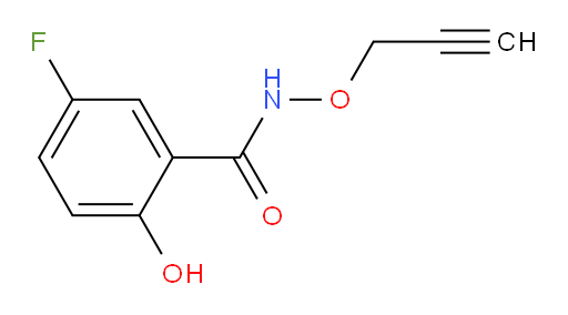 5-fluoro-2-hydroxy-N-(prop-2-yn-1-yloxy)benzamide