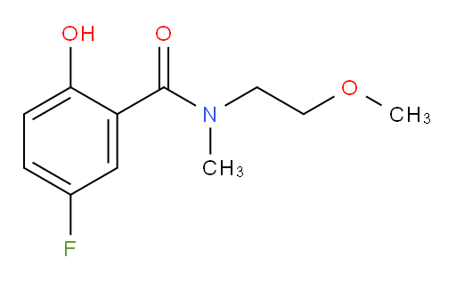 5-fluoro-2-hydroxy-N-(2-methoxyethyl)-N-methylbenzamide