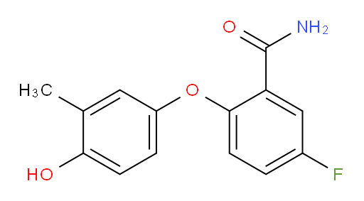 5-fluoro-2-(4-hydroxy-3-methylphenoxy)benzamide