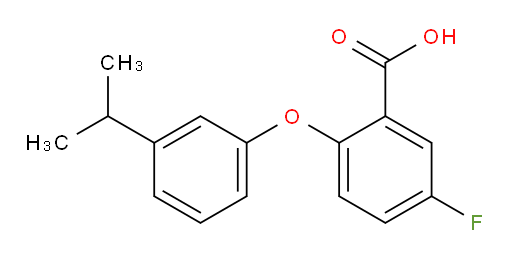 5-fluoro-2-(3-isopropylphenoxy)benzoic acid