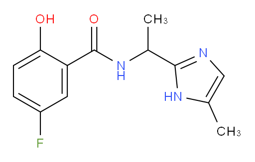 5-fluoro-2-hydroxy-N-(1-(5-methyl-1H-imidazol-2-yl)ethyl)benzamide