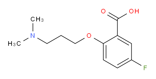 2-(3-(dimethylamino)propoxy)-5-fluorobenzoic acid