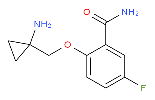 2-((1-aminocyclopropyl)methoxy)-5-fluorobenzamide