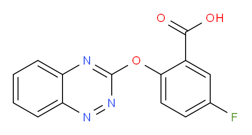2-(benzo[e][1,2,4]triazin-3-yloxy)-5-fluorobenzoic acid