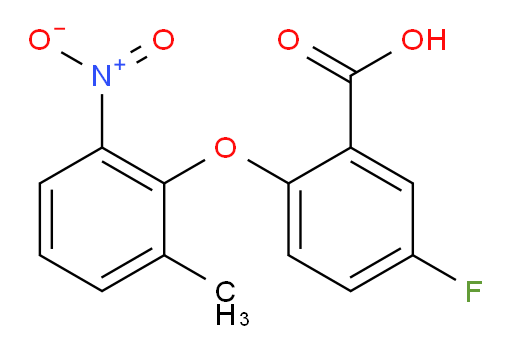 5-fluoro-2-(2-methyl-6-nitrophenoxy)benzoic acid