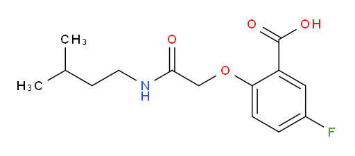 5-fluoro-2-(2-(isopentylamino)-2-oxoethoxy)benzoic acid