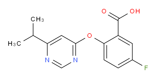 5-fluoro-2-((6-isopropylpyrimidin-4-yl)oxy)benzoic acid