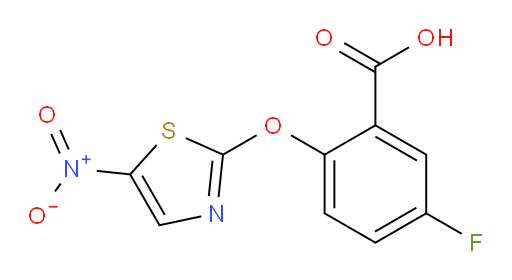 5-fluoro-2-((5-nitrothiazol-2-yl)oxy)benzoic acid