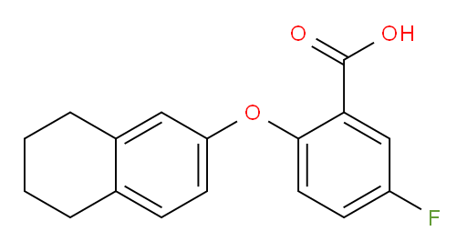 5-fluoro-2-((5,6,7,8-tetrahydronaphthalen-2-yl)oxy)benzoic acid