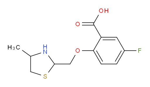 5-fluoro-2-((4-methylthiazolidin-2-yl)methoxy)benzoic acid